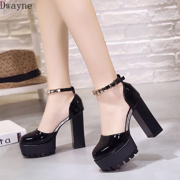 dress shoes 2021 temperament wild word buckle belt hollow waterproof platform round head thick heel single women, Black
dress shoes 2021 temperament wild word buckle belt hollow waterproof platform round head thick heel single women, Black
