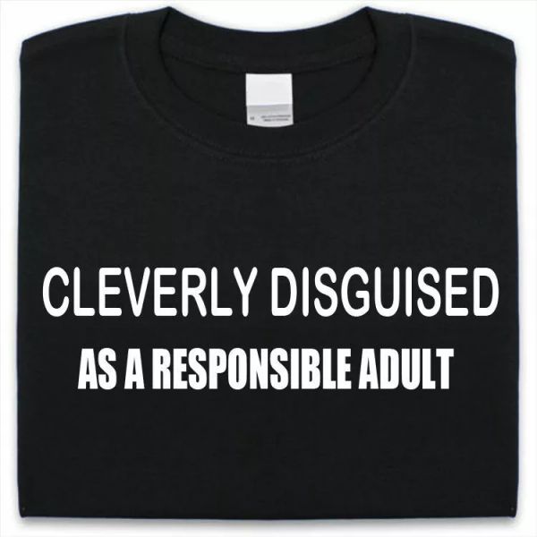 geschickt getarnt als ein verantwortlich erwachsenen t-shirt herren damen lustig, White;black
geschickt getarnt als ein verantwortlich erwachsenen t-shirt herren damen lustig, White;black