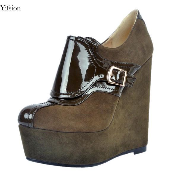 olomm arrival women platform pumps wedges high heels fashion round toe army green club shoes us size 4-15 dress, Black
olomm arrival women platform pumps wedges high heels fashion round toe army green club shoes us size 4-15 dress, Black