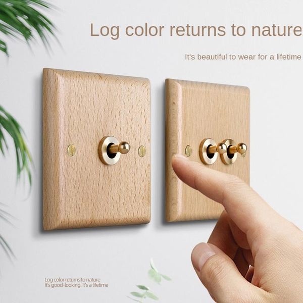 smart home control retretro personality light switch socket, solid wood brass toggle plate, eu standard antique ac110v -250v
smart home control retretro personality light switch socket, solid wood brass toggle plate, eu standard antique ac110v -250v