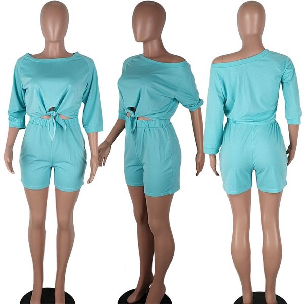 2021 womens summer 2 two piece outfits set solid color off one shoulder bow-knot crop biker shorts tracksuits clothes plus size, Gray
2021 womens summer 2 two piece outfits set solid color off one shoulder bow-knot crop biker shorts tracksuits clothes plus size, Gray