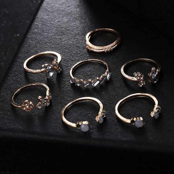 cluster rings fashion temperament street pography jewelry ring butterfly flower wedding opening adjustable joint 7 piece set, Golden;silver
cluster rings fashion temperament street pography jewelry ring butterfly flower wedding opening adjustable joint 7 piece set, Golden;silver