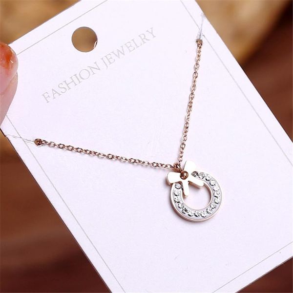 pendant necklace rose gold stainless steel tassel bow knot female nfs jewelry metal women geometric classic necklaces, Silver
pendant necklace rose gold stainless steel tassel bow knot female nfs jewelry metal women geometric classic necklaces, Silver