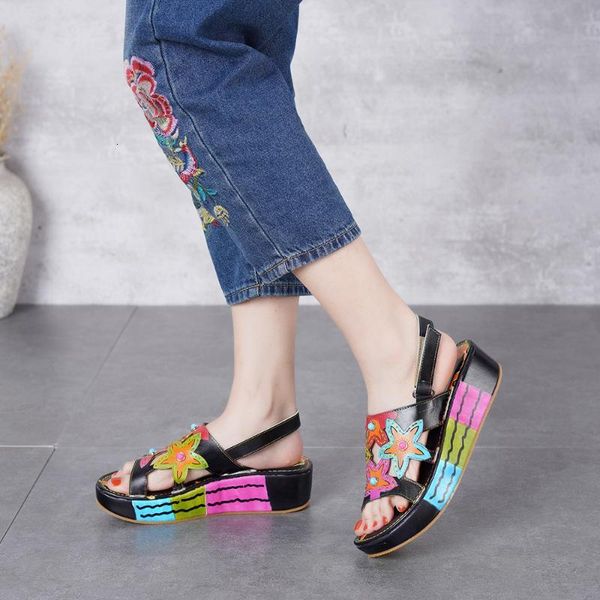 dress vallu flat platform shoes women genuine leather open toes colorful flower lady slingback sandals plus size ngd8, Black
dress vallu flat platform shoes women genuine leather open toes colorful flower lady slingback sandals plus size ngd8, Black