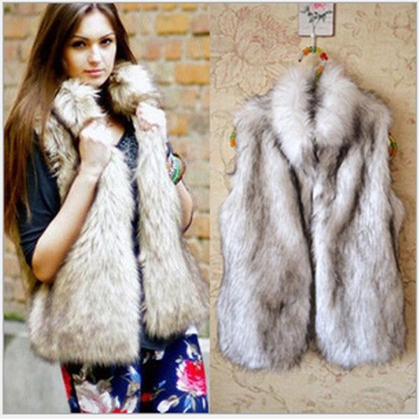 women's fur & faux autumn winter vests women stand collar sleeveless open stitch casual fashion coats female wild, Black
women's fur & faux autumn winter vests women stand collar sleeveless open stitch casual fashion coats female wild, Black