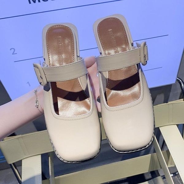 women's shoes spring fashion solid flat with square head low heel outdoor slippers 2021 for woman zapatillas mujer, Black
women's shoes spring fashion solid flat with square head low heel outdoor slippers 2021 for woman zapatillas mujer, Black