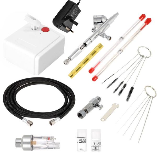 professional spray guns gravitation feed dual action airbrush air compressor kit for art painting manicure spraying model brush tool set
professional spray guns gravitation feed dual action airbrush air compressor kit for art painting manicure spraying model brush tool set