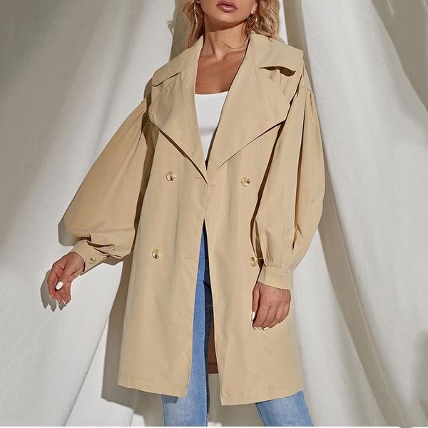 women's trench coats femotwin women belt design long spring autumn puff sleeve retro streetwear casual solid turn-down collar outwear, Tan;black
women's trench coats femotwin women belt design long spring autumn puff sleeve retro streetwear casual solid turn-down collar outwear, Tan;black