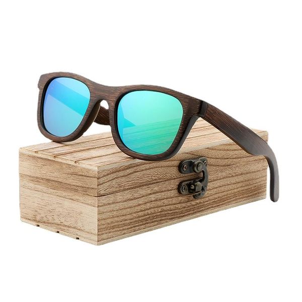 sunglasses handmade luxury ladies polarized wood retro bamboo men's with glasses case, White;black
sunglasses handmade luxury ladies polarized wood retro bamboo men's with glasses case, White;black