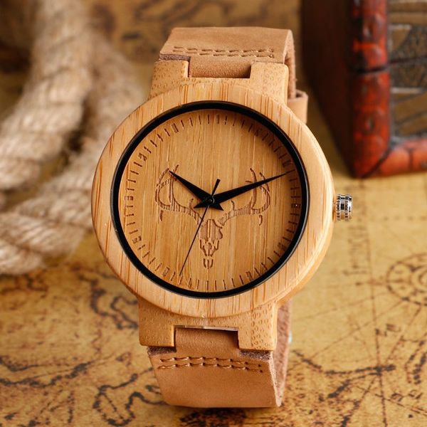 wristwatches handmade wooden watches men creative nature wood case cattle/deer/skull/robot dial wristwatch genuine leather strap bamboo cloc, Slivery;brown
wristwatches handmade wooden watches men creative nature wood case cattle/deer/skull/robot dial wristwatch genuine leather strap bamboo cloc, Slivery;brown