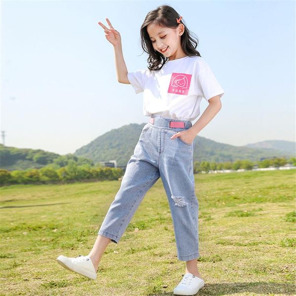 kids summer clothes set for girls shirt and denim pants 2pcs children outfits 2021 clothing tracksuit 6 8 10 12 years sets, White
kids summer clothes set for girls shirt and denim pants 2pcs children outfits 2021 clothing tracksuit 6 8 10 12 years sets, White
