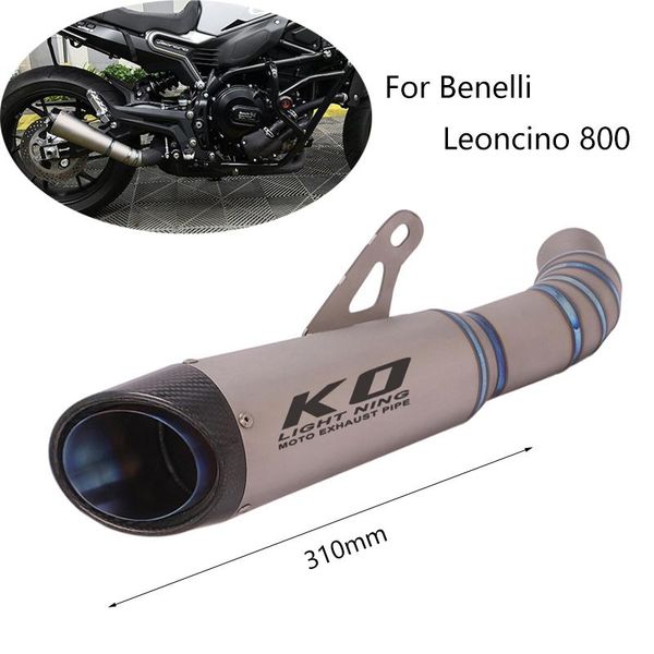 motorcycle exhaust system titanium alloy for benelli leoncino 800 pipe rear escape no db killer slip on original catalyst 310mm
motorcycle exhaust system titanium alloy for benelli leoncino 800 pipe rear escape no db killer slip on original catalyst 310mm