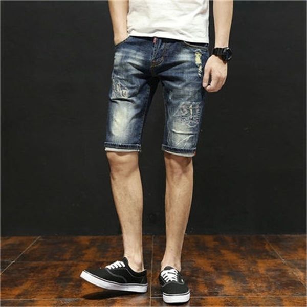 denim shorts men's five pants elastic youth slim casual summer loose breeches 210420, White;black
denim shorts men's five pants elastic youth slim casual summer loose breeches 210420, White;black
