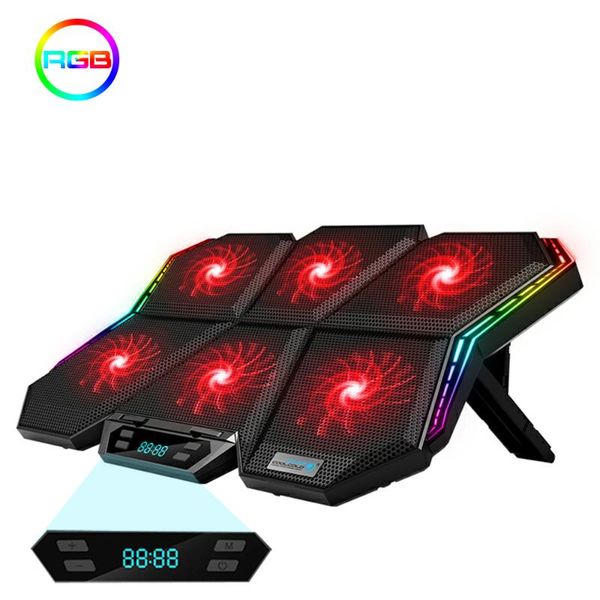 coolcold lapcooling pad 12-17 inches gaing rgb led screen notebook cooler stand with six fan and 2 usb ports pads
coolcold lapcooling pad 12-17 inches gaing rgb led screen notebook cooler stand with six fan and 2 usb ports pads