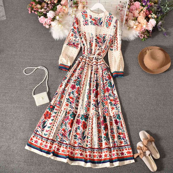 casual dresses spring women printed ladies bohemia stand collar flowers chic long sleeves lace-up swing mid-calf a-line gv6s, Black;gray
casual dresses spring women printed ladies bohemia stand collar flowers chic long sleeves lace-up swing mid-calf a-line gv6s, Black;gray
