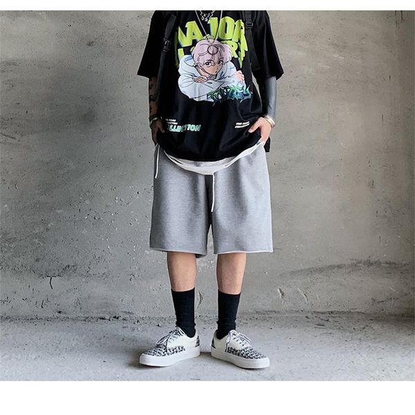 men's shorts high street retro rope sports hip hop logo loose straight leg casual match 5, White;black
men's shorts high street retro rope sports hip hop logo loose straight leg casual match 5, White;black