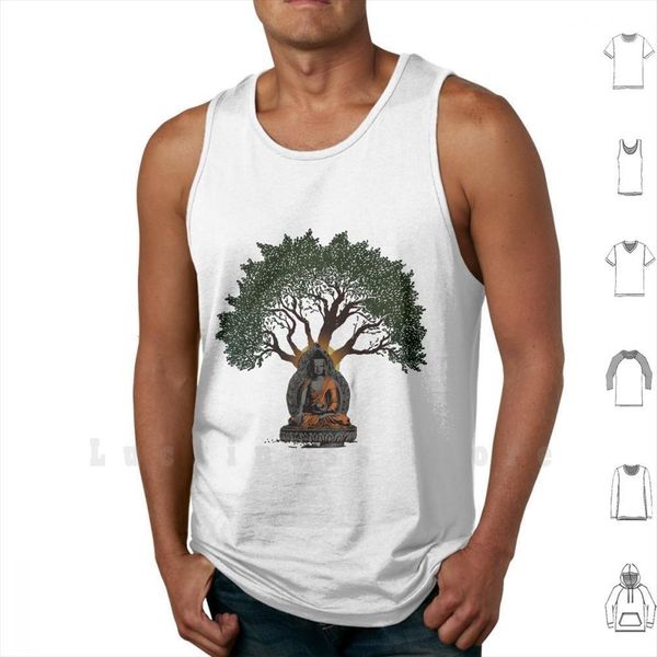 buddha under bodhi tree tank mens vest sleeveless buddhism yoga bodhisatva, White;black
buddha under bodhi tree tank mens vest sleeveless buddhism yoga bodhisatva, White;black