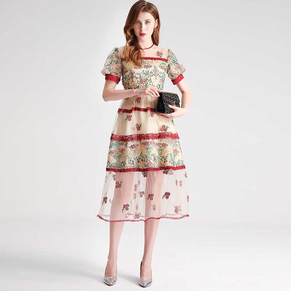 flower embroidered mesh dress summer woman lace patchwork waist hollow out party midi long 210529, Black;gray
flower embroidered mesh dress summer woman lace patchwork waist hollow out party midi long 210529, Black;gray