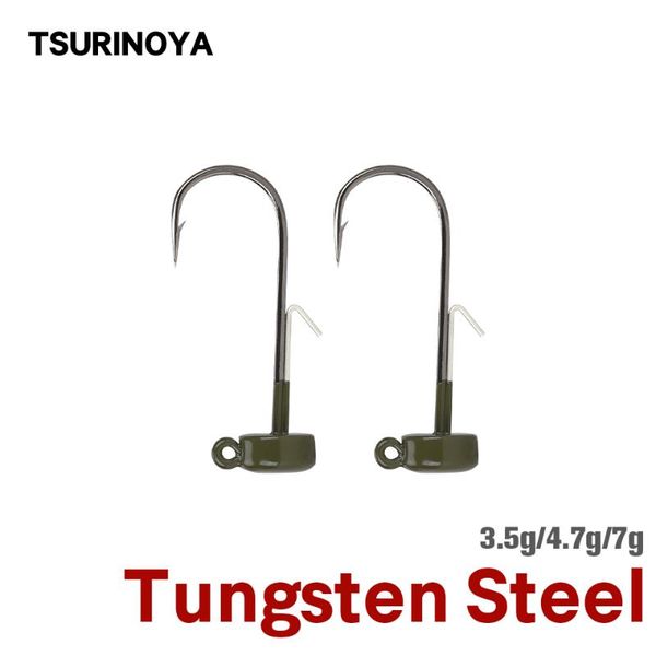 3.5g 4.7g 7g tungsten steel hooks ned jig fishing group hook stick soft lure tackle pike bass sinker 2pcs
3.5g 4.7g 7g tungsten steel hooks ned jig fishing group hook stick soft lure tackle pike bass sinker 2pcs