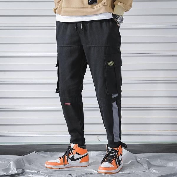 men's pants nice men multi-pocket mens elastic waist harem pant hip hop casual loose joggers male, Black
men's pants nice men multi-pocket mens elastic waist harem pant hip hop casual loose joggers male, Black
