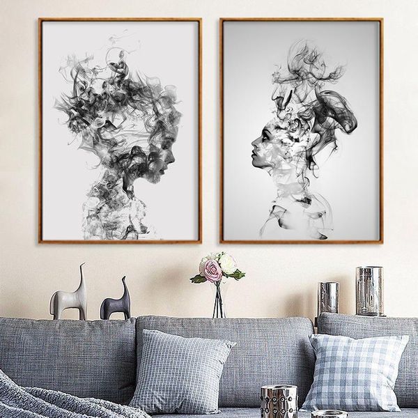 paintings abstract painting affiche noir et blanc tableaux muraux moderne boy girl smokey wall art canvas print decoration maison poster
paintings abstract painting affiche noir et blanc tableaux muraux moderne boy girl smokey wall art canvas print decoration maison poster
