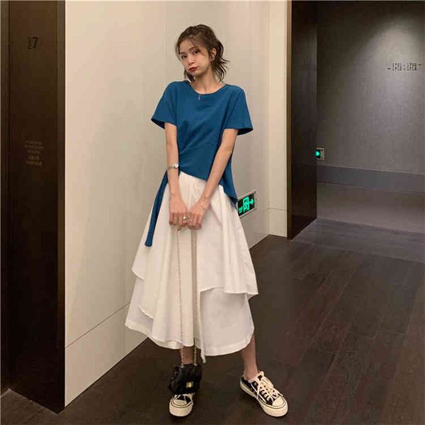 women's skirts irregular tassels high waist elastic a word design dual layers street grils woman skirt midi faldas pl140 210506, Black
women's skirts irregular tassels high waist elastic a word design dual layers street grils woman skirt midi faldas pl140 210506, Black
