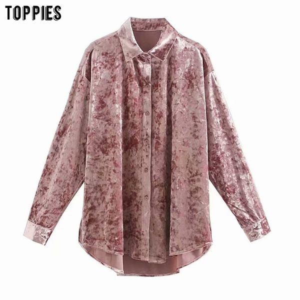 ies woman pink velvet shirts long sleeve oversize blouses female korean fashion clothes 210412, White
ies woman pink velvet shirts long sleeve oversize blouses female korean fashion clothes 210412, White