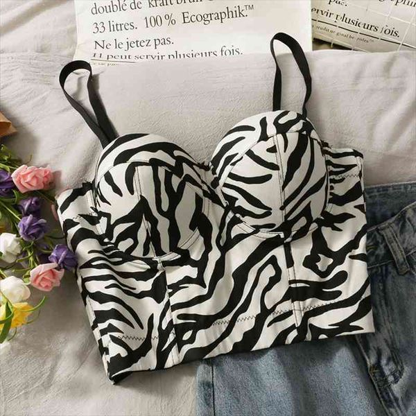 Patchwork Crop Tops Korean Zebra Pattern Spaghetti Strap Tanke Top Women Built In Bra Off Shoulder Sleeveless Corset Camisole, White
Patchwork Crop Tops Korean Zebra Pattern Spaghetti Strap Tanke Top Women Built In Bra Off Shoulder Sleeveless Corset Camisole, White