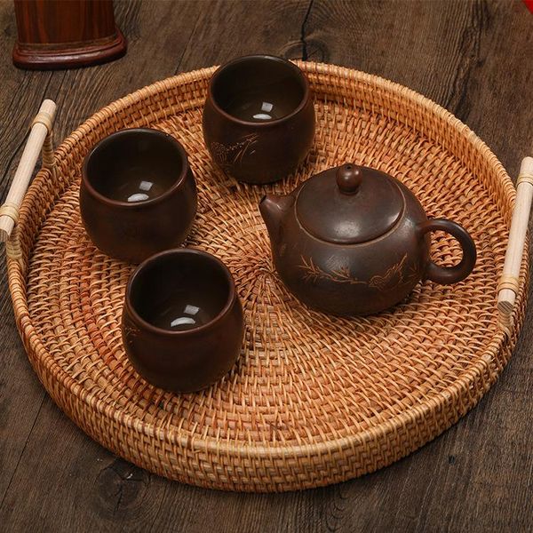 dishes & plates hand-woven round rattan tray fruit storage basket organizer with handle autumn woven snack
dishes & plates hand-woven round rattan tray fruit storage basket organizer with handle autumn woven snack