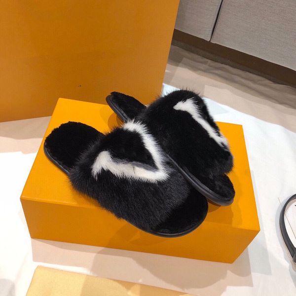 fashion women wool sandals selling slippers woman slipper shoes autumn winter slides sandal size 35-42 with box, Black
fashion women wool sandals selling slippers woman slipper shoes autumn winter slides sandal size 35-42 with box, Black