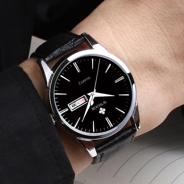 wristwatches mens watches 2021 wwoor casual leather quartz men's wristwatch business clock male waterproof relogio masculin, Slivery;brown
wristwatches mens watches 2021 wwoor casual leather quartz men's wristwatch business clock male waterproof relogio masculin, Slivery;brown