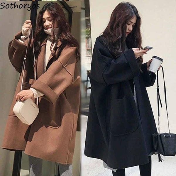 women's trench coats women solid plus size s-4xl loose elegant pockets fashion retro leisure korean style chic all-match womens simple, Tan;black
women's trench coats women solid plus size s-4xl loose elegant pockets fashion retro leisure korean style chic all-match womens simple, Tan;black