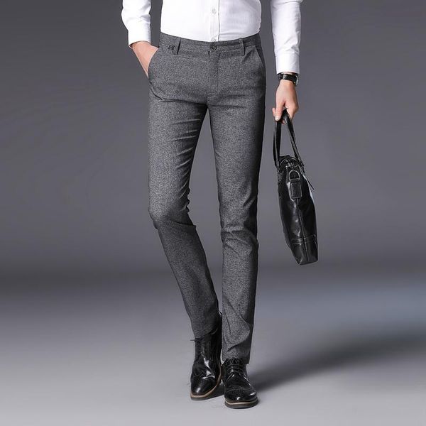 men's suits & blazers 28 - 36 size gray suit trousers business casual pants slim design autumn style, White;black
men's suits & blazers 28 - 36 size gray suit trousers business casual pants slim design autumn style, White;black