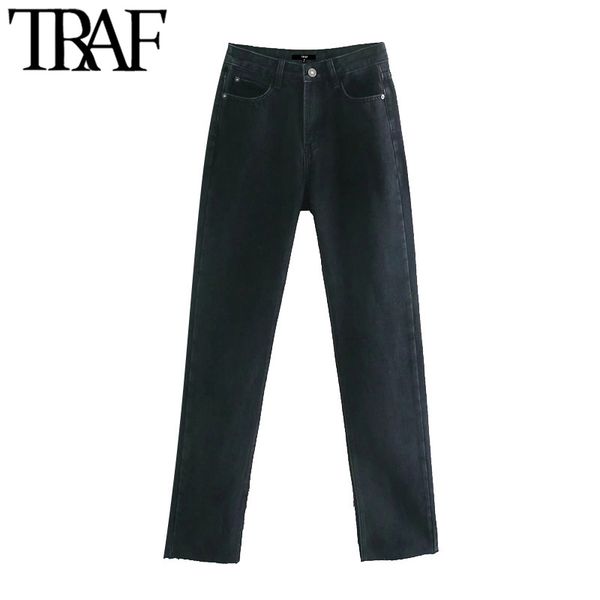 traf women chic fashion denim pants with hem vents flared jeans vintage high waist zipper fly female trousers mujer 210415, Blue
traf women chic fashion denim pants with hem vents flared jeans vintage high waist zipper fly female trousers mujer 210415, Blue