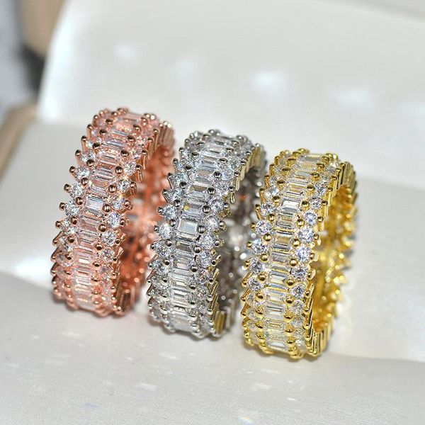 cluster rings silver color unique design cz ring paved full zircon fashion women jewelry, Golden;silver
cluster rings silver color unique design cz ring paved full zircon fashion women jewelry, Golden;silver