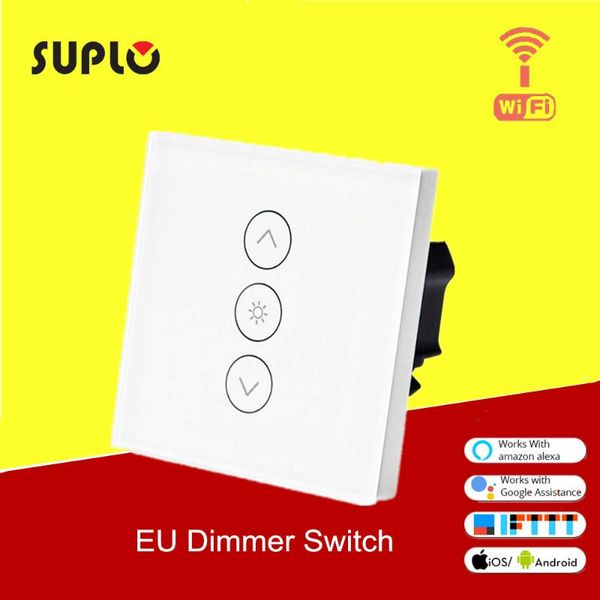 smart home control suplo wifi wall touch light dimmer switch eu standard app remote compatible with alexa and google
smart home control suplo wifi wall touch light dimmer switch eu standard app remote compatible with alexa and google