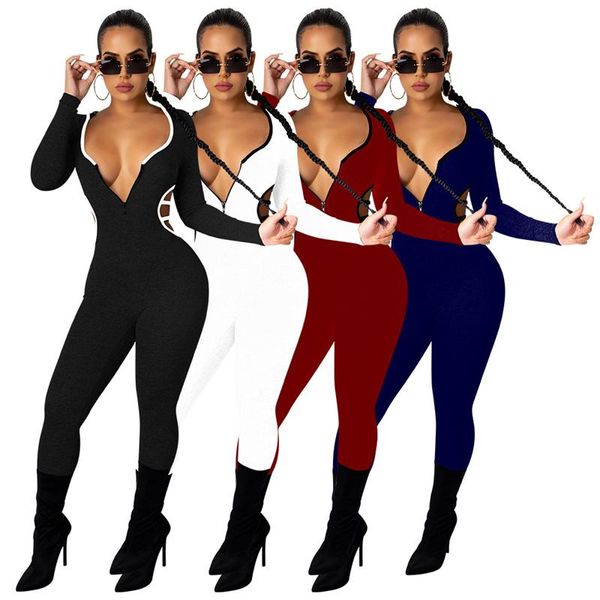 jumpsuit women elegance strapless long sleeve backless zipper hooded mid waist stretch slim wholesale drop women's jumpsuits & rompers, Black;white
jumpsuit women elegance strapless long sleeve backless zipper hooded mid waist stretch slim wholesale drop women's jumpsuits & rompers, Black;white
