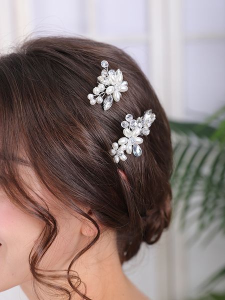 fashion hairpin elegant women headwear pearl rhinestone girl head jewelry bridal wedding hair accessories, Silver
fashion hairpin elegant women headwear pearl rhinestone girl head jewelry bridal wedding hair accessories, Silver