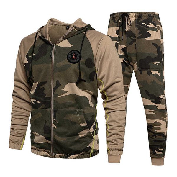 camo men tracksuit hooded sweatshirt+2 pieces sports wear gym clothing jacket casual camouflage joggers set autumn winter 210603, Gray
camo men tracksuit hooded sweatshirt+2 pieces sports wear gym clothing jacket casual camouflage joggers set autumn winter 210603, Gray