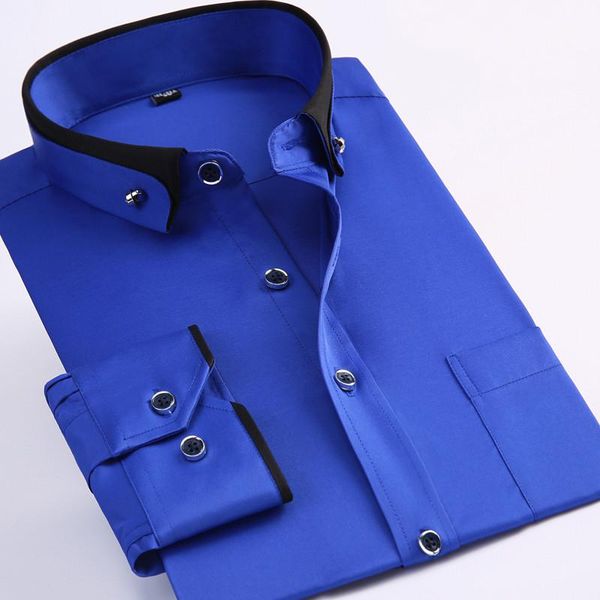 men's dress shirts shan bao wedding banquet business casual shirt 2021 spring and autumn brand classic style plus size long-sleeved, White;black
men's dress shirts shan bao wedding banquet business casual shirt 2021 spring and autumn brand classic style plus size long-sleeved, White;black