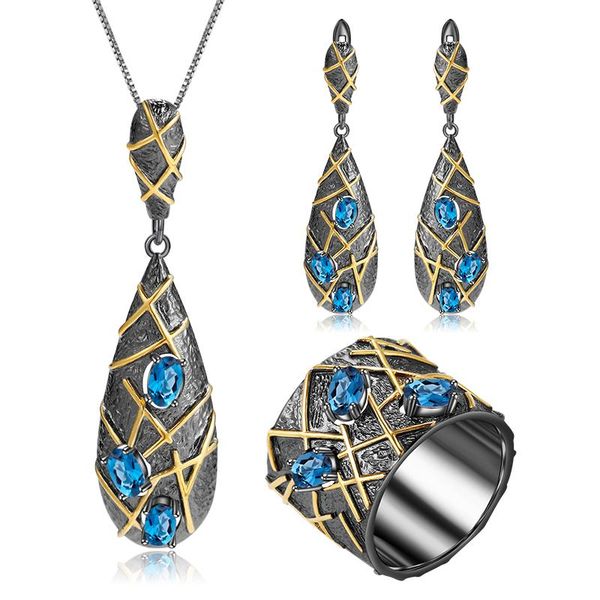 gem's ballet stripe staggered lines jewelry set 925 sterling silver natural london blue z handmade for women fine bracelet, earrings &, Black
gem's ballet stripe staggered lines jewelry set 925 sterling silver natural london blue z handmade for women fine bracelet, earrings &, Black