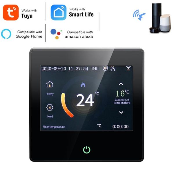 smart home control tuya wifi thermostat temperature controller with big screen for water electric floor gas boiler heating
smart home control tuya wifi thermostat temperature controller with big screen for water electric floor gas boiler heating