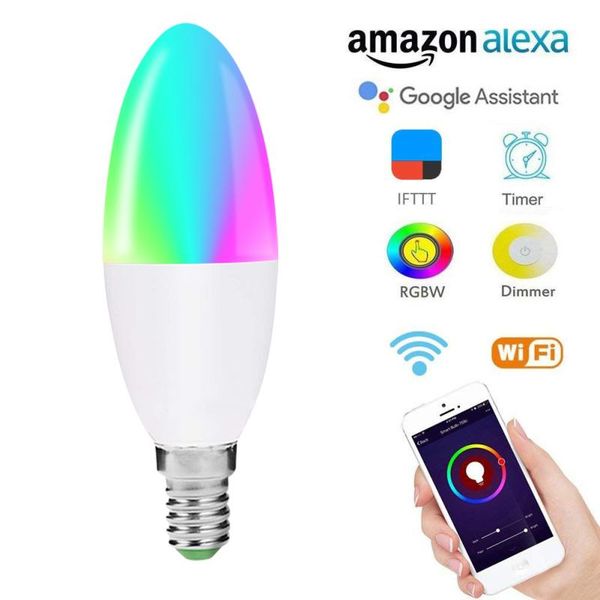 bulbs smart wifi candle bulb e14/e27/b22/e26 led rgb spotlight support alexa google home iftsmart voice control 6w for
bulbs smart wifi candle bulb e14/e27/b22/e26 led rgb spotlight support alexa google home iftsmart voice control 6w for