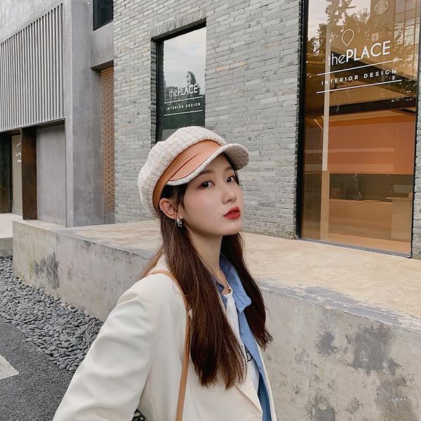 stingy brim hats autumn winter for women solid plain octagonal sboy cap men ladies casual wool hat beret painter caps, Blue;gray
stingy brim hats autumn winter for women solid plain octagonal sboy cap men ladies casual wool hat beret painter caps, Blue;gray