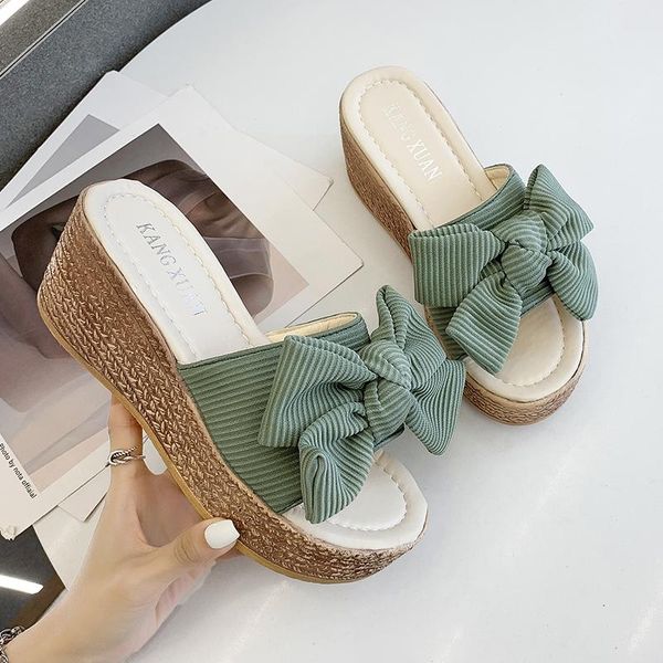 slippers ly arrived wedges bow women sandals 2021 female shoes fashion heeled casual summer slides, Black
slippers ly arrived wedges bow women sandals 2021 female shoes fashion heeled casual summer slides, Black