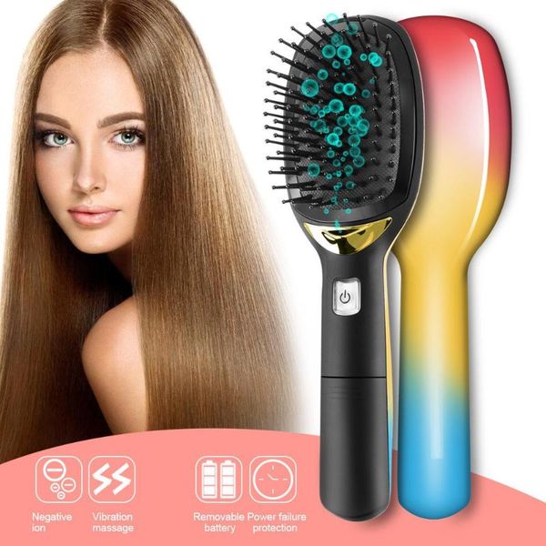 hair brushes electric ionic brush straightening irons negative ion comb anti-static scalp massage straight, Silver
hair brushes electric ionic brush straightening irons negative ion comb anti-static scalp massage straight, Silver