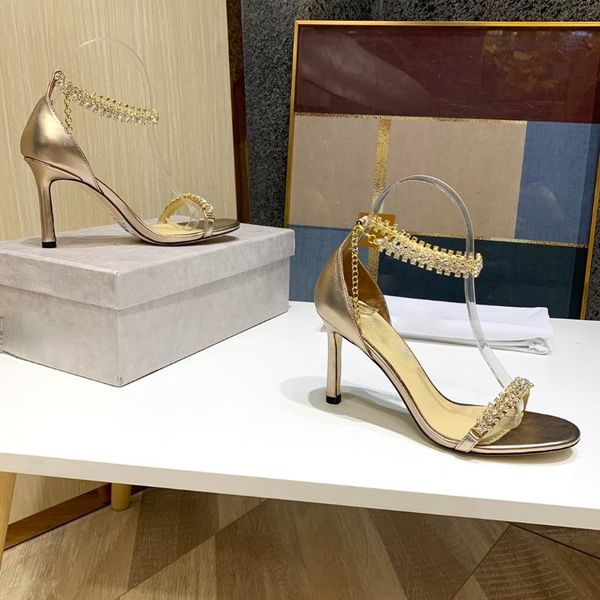 sandals 2021 summer rhinestone chain buckle high heels stiletto heel for women, Black
sandals 2021 summer rhinestone chain buckle high heels stiletto heel for women, Black