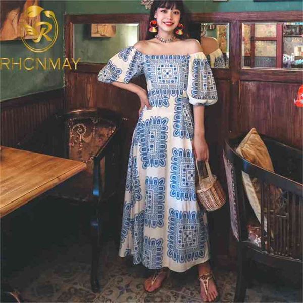 women retro print dress slash neck puff sleeve casual a-line summer elastic ruched streetwear midi long 210506, Black;gray
women retro print dress slash neck puff sleeve casual a-line summer elastic ruched streetwear midi long 210506, Black;gray