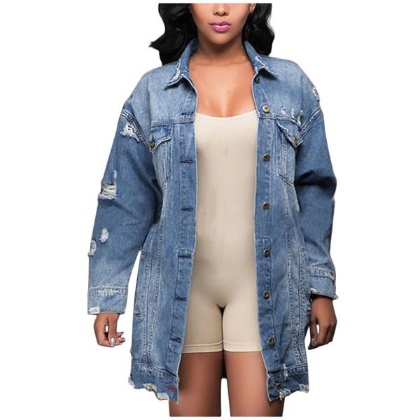 vintage women jacket 2021 autumn winter oversize denim jackets hole jeans coat turn-down collar outwear plus size female women's, Black;brown
vintage women jacket 2021 autumn winter oversize denim jackets hole jeans coat turn-down collar outwear plus size female women's, Black;brown