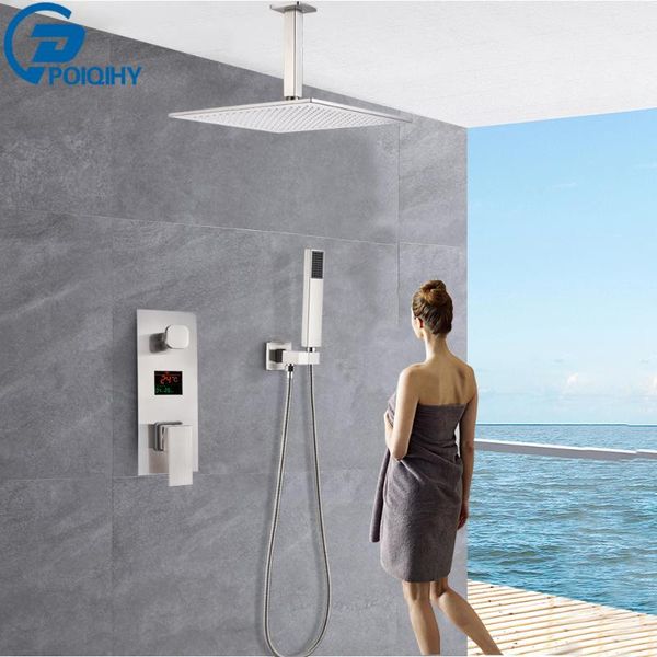 bathroom shower sets brushed nickel digital display rainfall built-in showers for wall mounted hidden mixer faucet
bathroom shower sets brushed nickel digital display rainfall built-in showers for wall mounted hidden mixer faucet